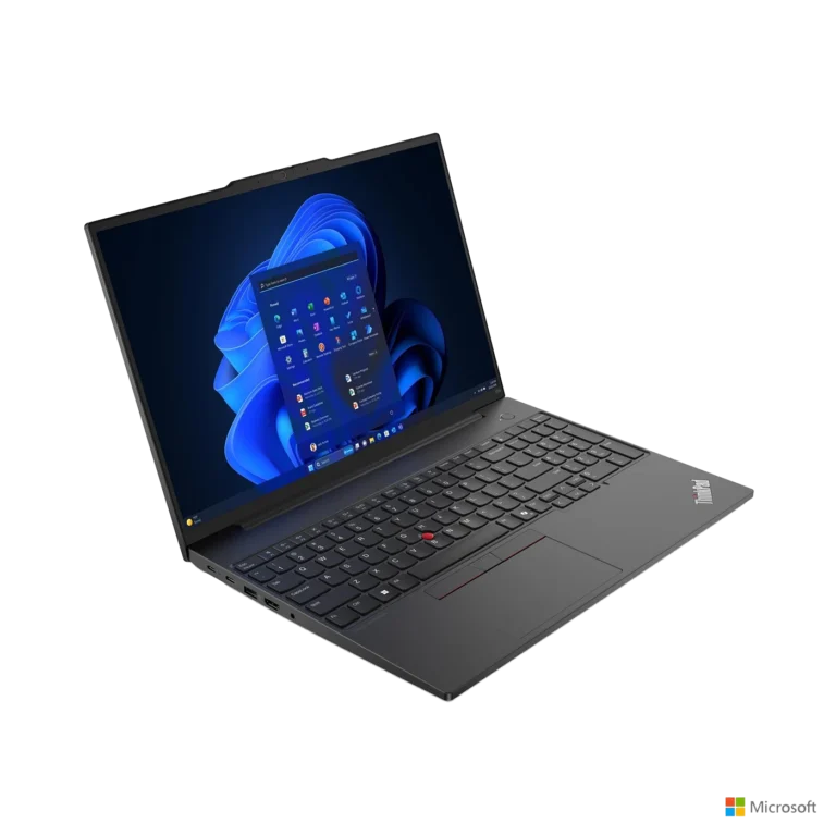 Lenovo ThinkPad E16 Gen 2 Laptop - 21MA001PGP – Intel Core Ultra 7 155H, 16GB DDR5 RAM, 512GB SSD, 16″ WUXGA Display, DOS